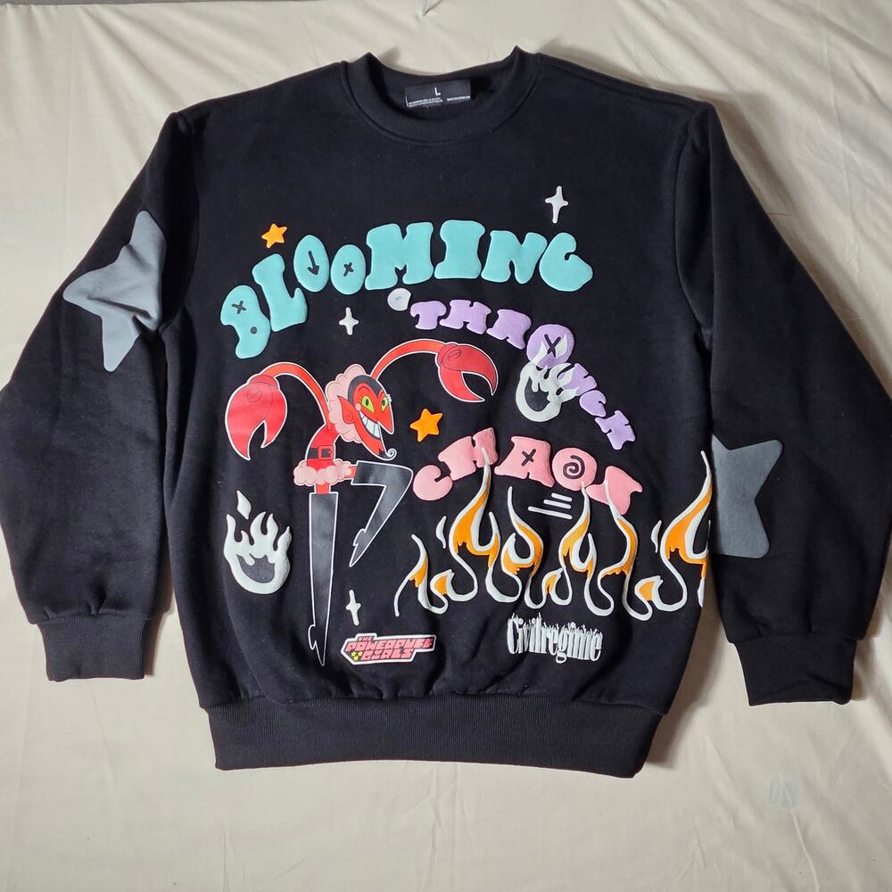 Civil Regime x Powerpuff Girls Blooming Chaos Crewneck Size L